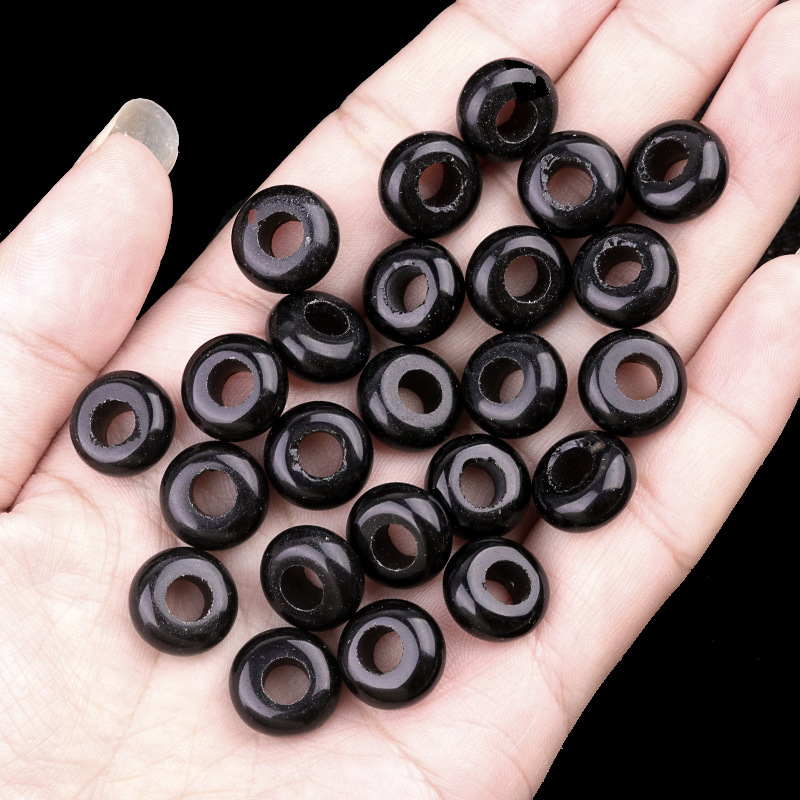 6x12mm hole 5mm large hole abacus beads natural stone large hole beads DIY