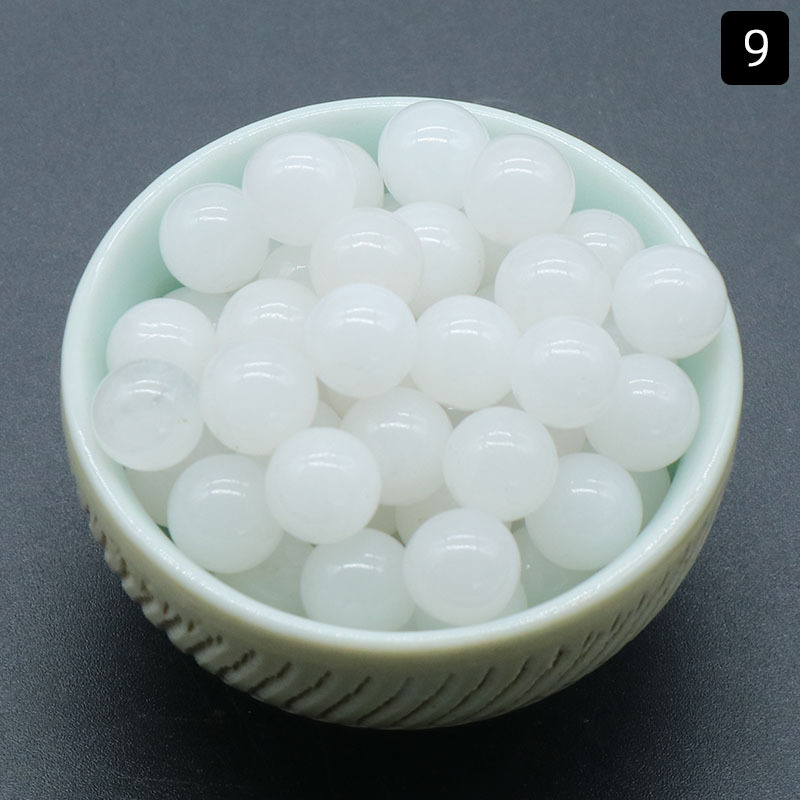 8mm hole-free beads natural crystal semi-precious stone agate round beads diy
