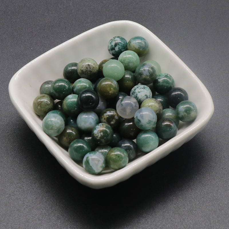 10mm half hole beads natural crystal agate half hole round beads scattered beads DIY