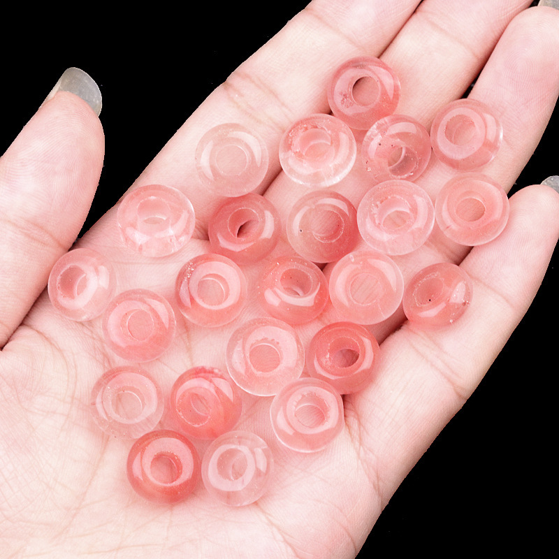 6x12mm hole 5mm large hole abacus beads natural stone large hole beads DIY
