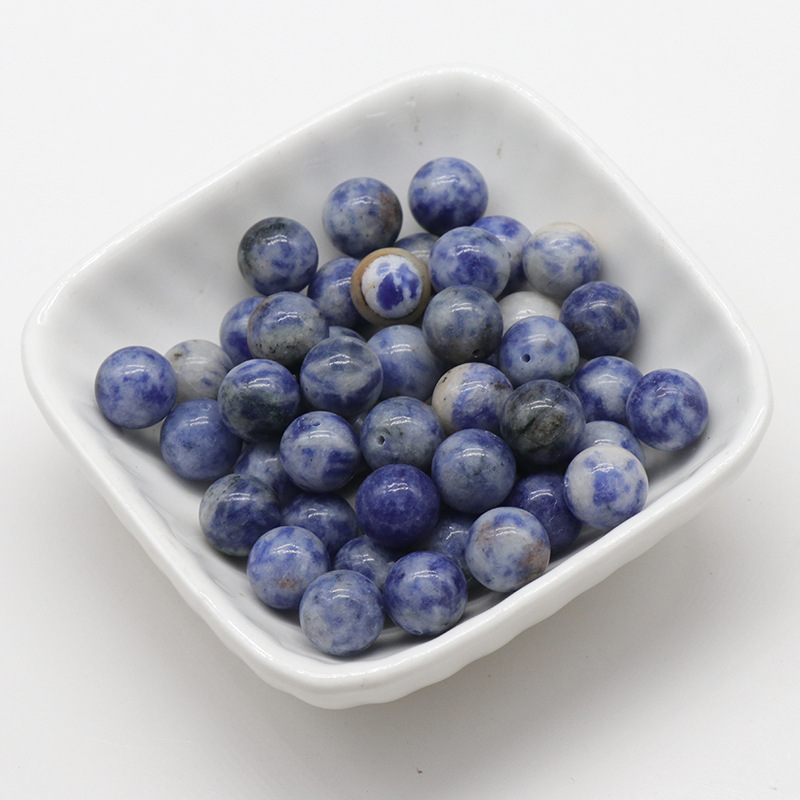10mm half hole beads natural crystal agate half hole round beads scattered beads DIY
