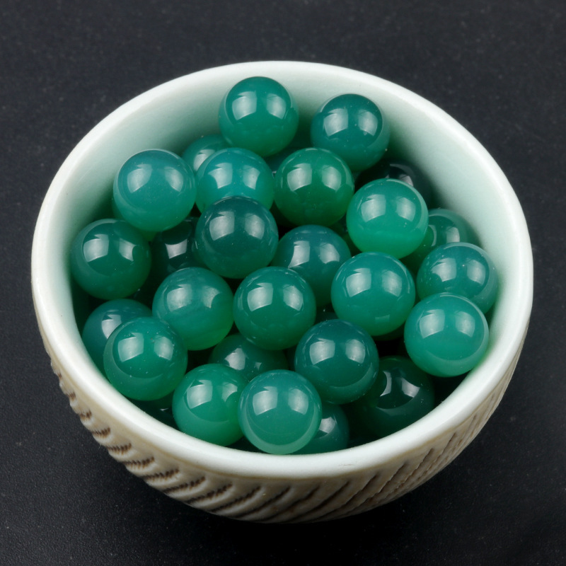 8mm hole-free beads natural crystal semi-precious stone agate round beads diy