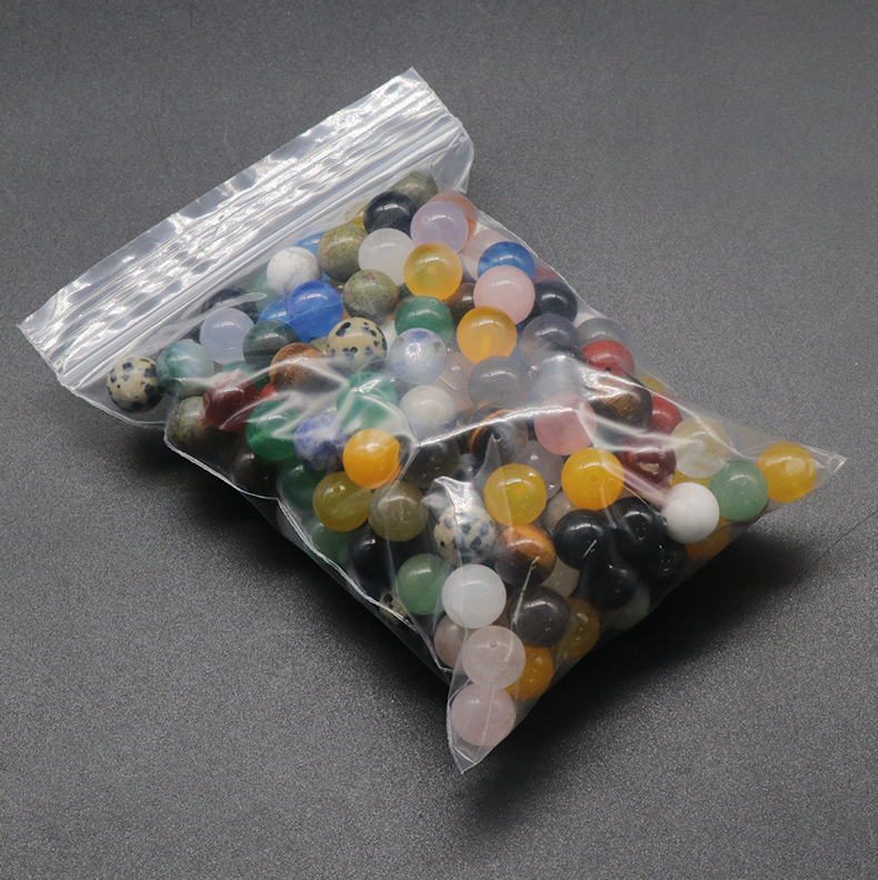 10mm half hole beads natural crystal agate half hole round beads scattered beads DIY