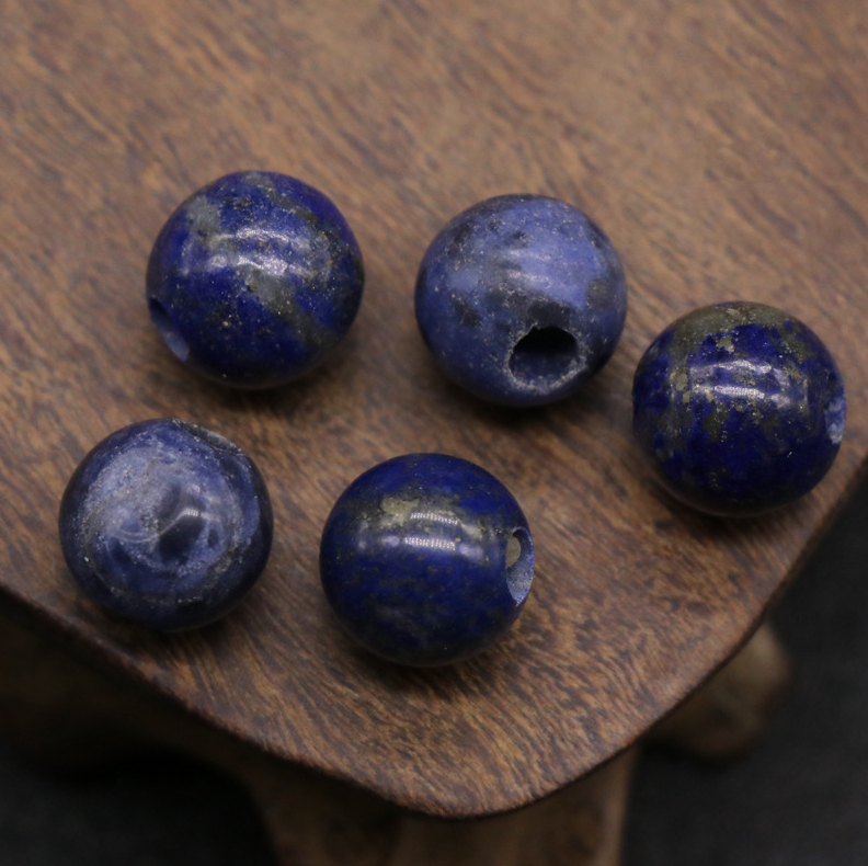 Natural crystal agate jade loose beads 10mm round beads large hole 3mmdiy hand and foot chain beads spacer beads