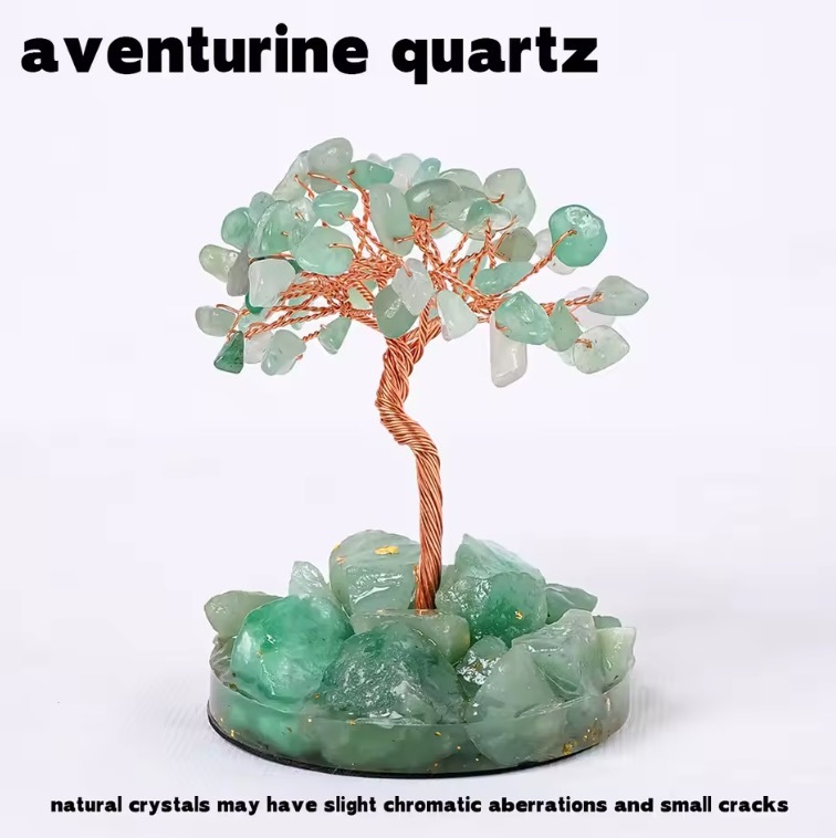 Natural Stones 7 Chakra Healing Crystals Stones Tree Home Office Desk Living Room Feng Shui Decoration for Luck Home Decorat