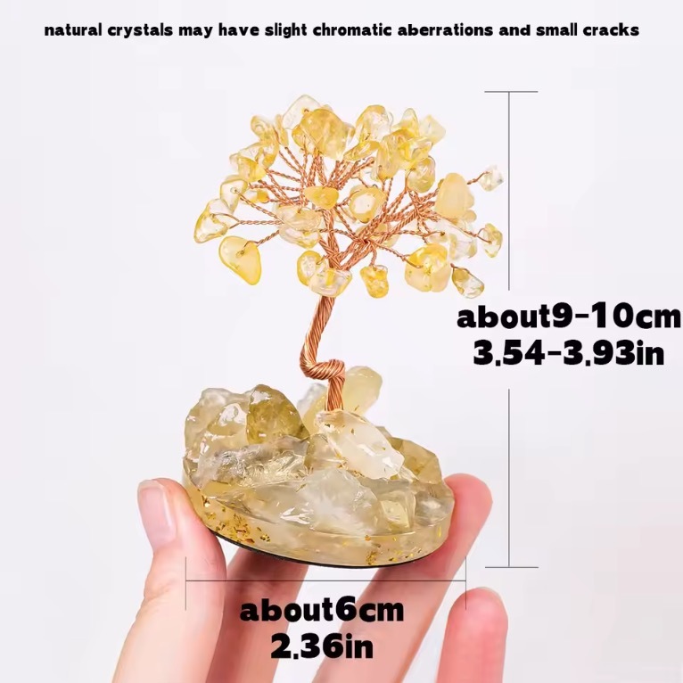 Natural Stones 7 Chakra Healing Crystals Stones Tree Home Office Desk Living Room Feng Shui Decoration for Luck Home Decorat