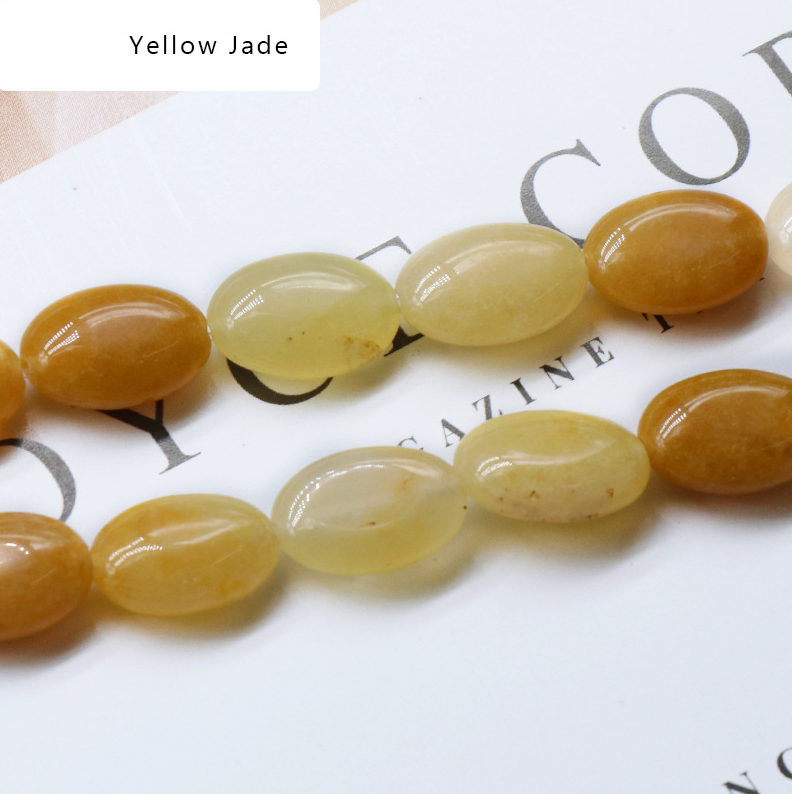 Agate crystal semi-precious stone 10*14mm oval egg-shaped beads DIY