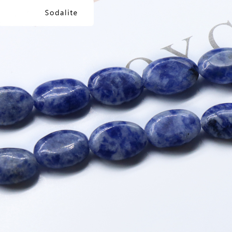 Agate crystal semi-precious stone 10*14mm oval egg-shaped beads DIY
