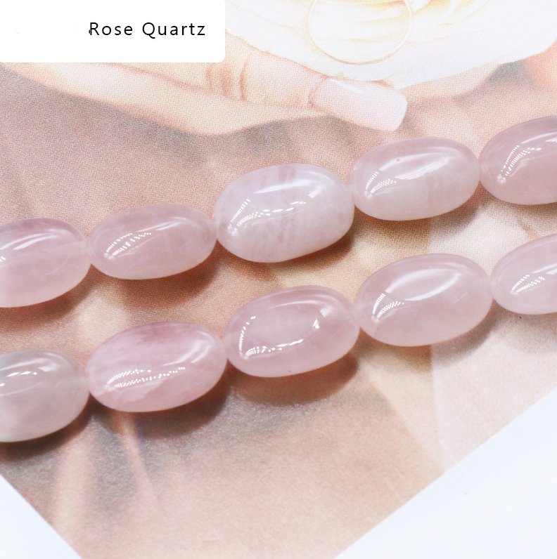 Agate crystal semi-precious stone 10*14mm oval egg-shaped beads DIY