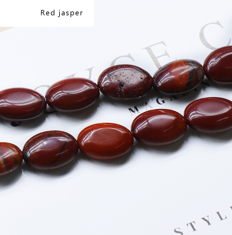 Agate crystal semi-precious stone 10*14mm oval egg-shaped beads DIY
