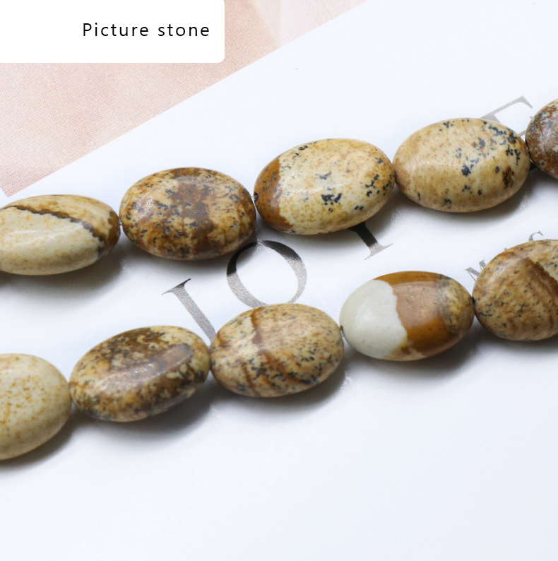 Agate crystal semi-precious stone 10*14mm oval egg-shaped beads DIY