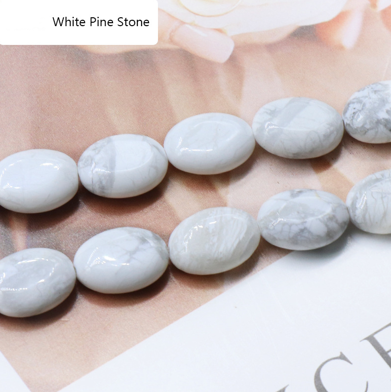 Agate crystal semi-precious stone 10*14mm oval egg-shaped beads DIY