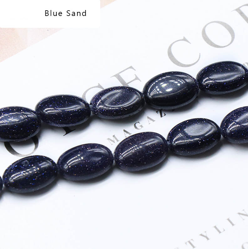 Agate crystal semi-precious stone 10*14mm oval egg-shaped beads DIY