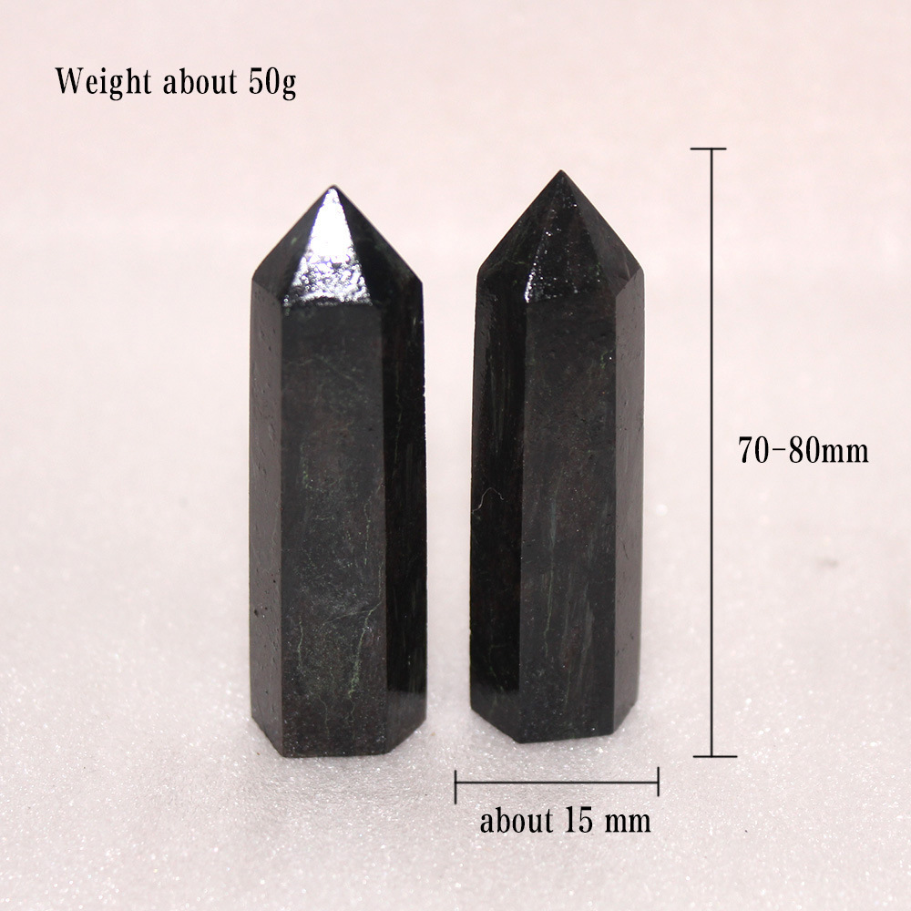Natural crystal fireworks stone crystal column crystal raw stone polished single pointed hexagonal column