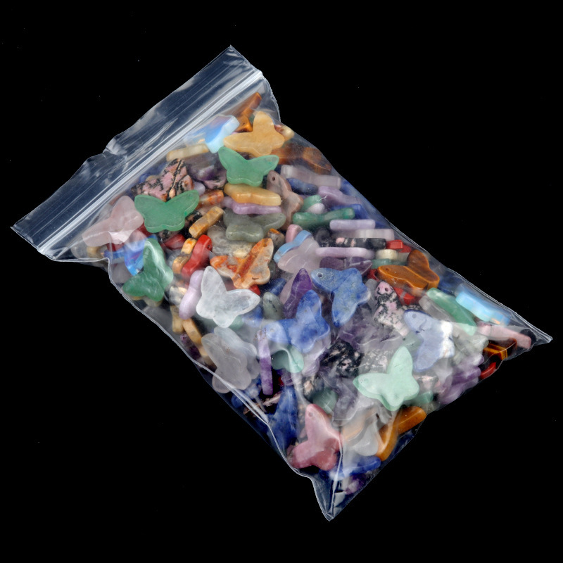 Natural crystal agate butterfly pendant DIY natural stone butterfly bracelet necklace pendant jewelry accessories