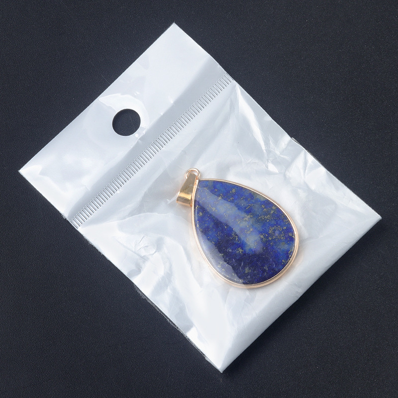 26×36mm teardrop pendant crystal semi-precious stone teardrop necklace