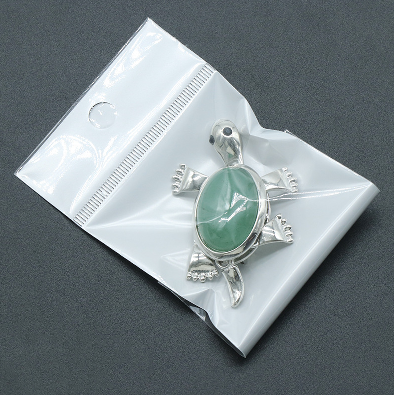 Small turtle brooch pendant natural crystal stone alloy inlaid gemstone pendant necklace accessories