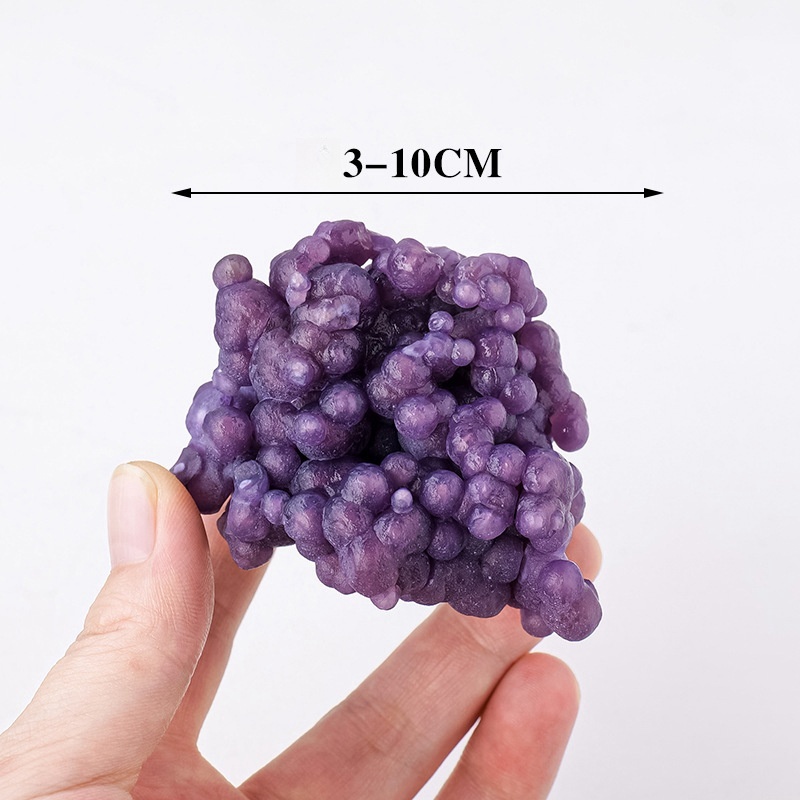 Natural crystal grape agate raw stone crystal mineral mark home decoration energy stone ornaments