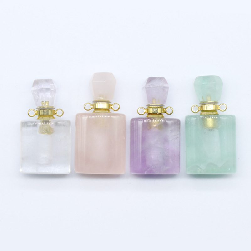 Crystal Perfume Bottle Pendant Essential Oil Bottle Pendant