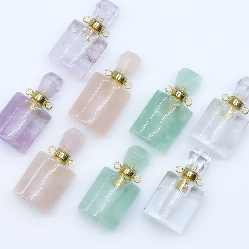 Crystal Perfume Bottle Pendant Essential Oil Bottle Pendant
