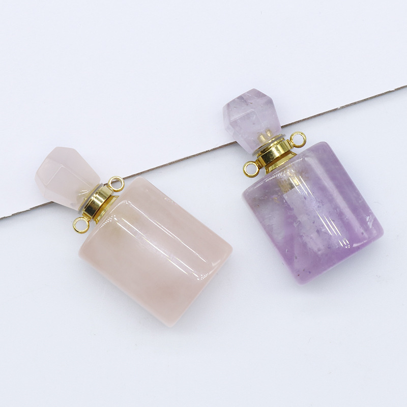 Crystal Perfume Bottle Pendant Essential Oil Bottle Pendant