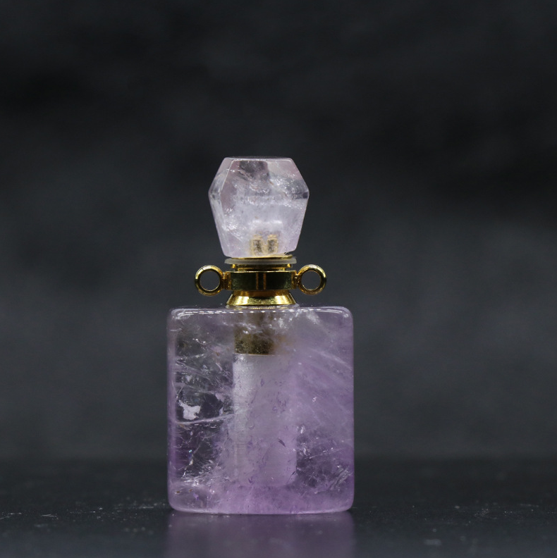 Crystal Perfume Bottle Pendant Essential Oil Bottle Pendant