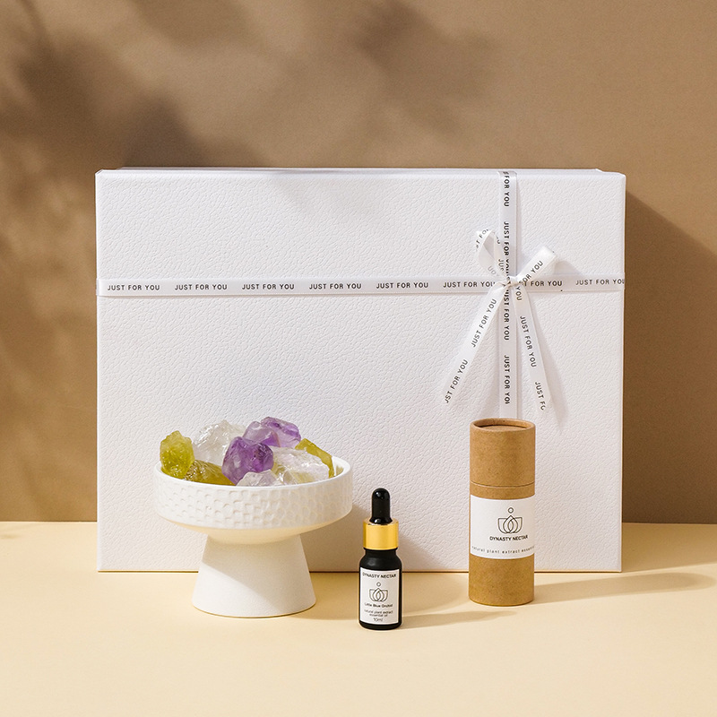 Natural crystal raw stone fireless aromatherapy essential oil diffuser stone home interior decoration