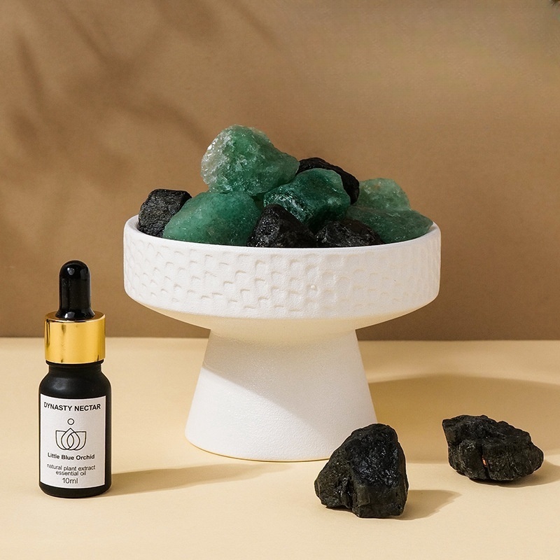 Natural crystal raw stone fireless aromatherapy essential oil diffuser stone home interior decoration