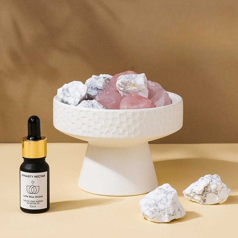 Natural crystal raw stone fireless aromatherapy essential oil diffuser stone home interior decoration