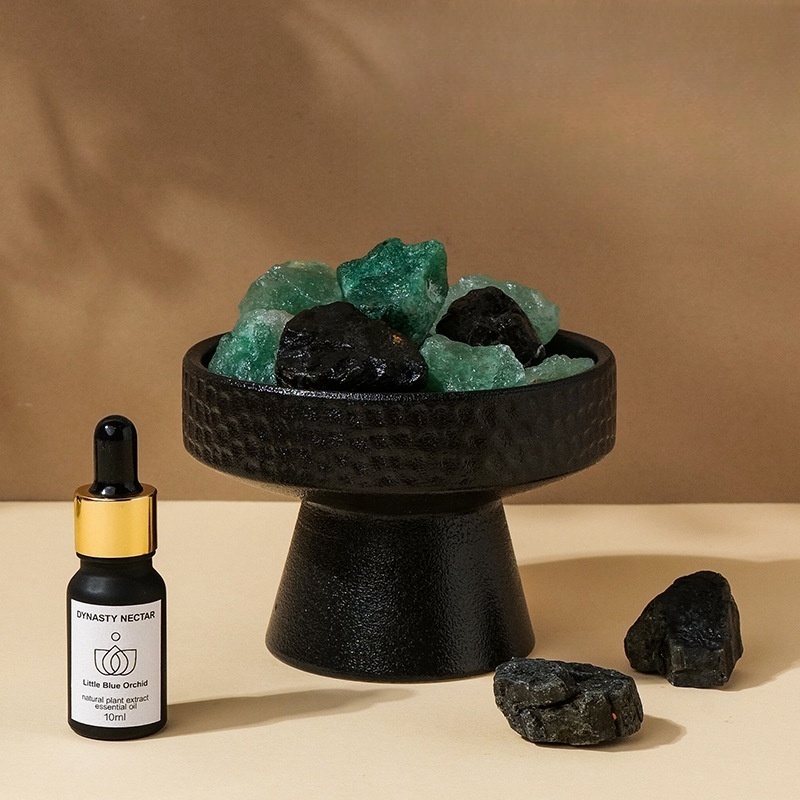 Natural crystal raw stone fireless aromatherapy essential oil diffuser stone home interior decoration