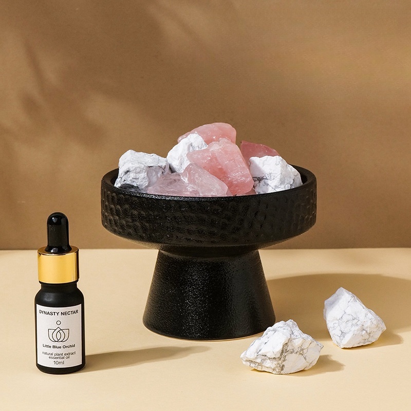 Natural crystal raw stone fireless aromatherapy essential oil diffuser stone home interior decoration