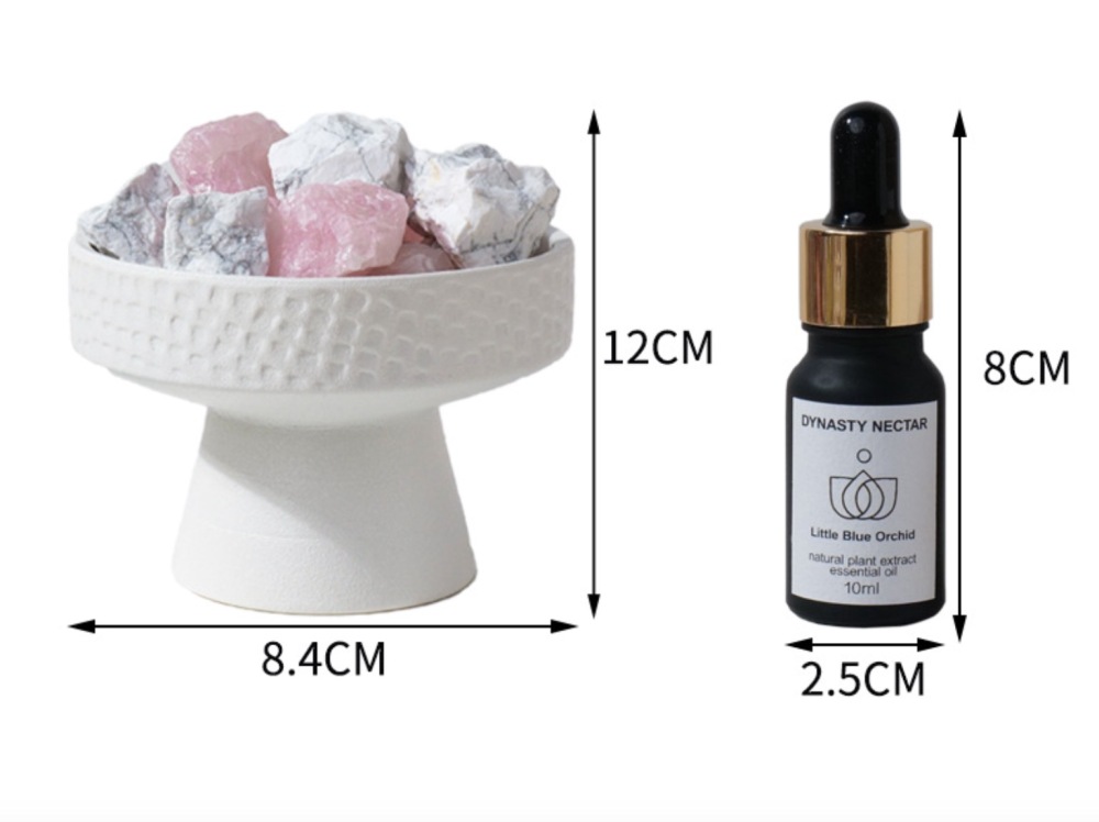 Natural crystal raw stone fireless aromatherapy essential oil diffuser stone home interior decoration