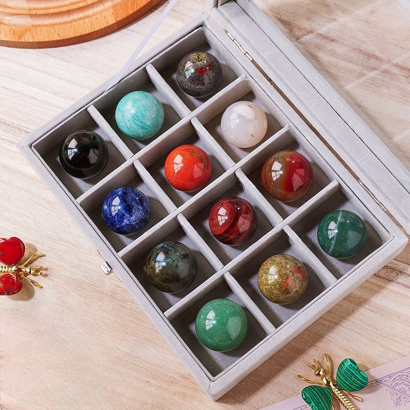 Natural crystal rough stone rolling stone set irregular agate ore specimen student science teaching gift
