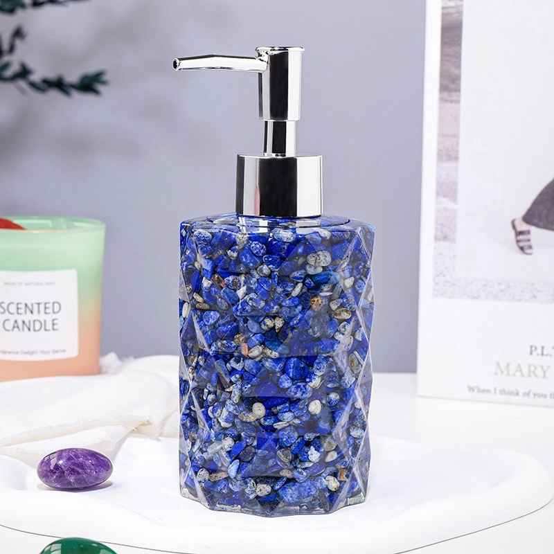 Natural crystal gravel cosmetics bottle creative press type lotion bottle hand soap shower gel bottle