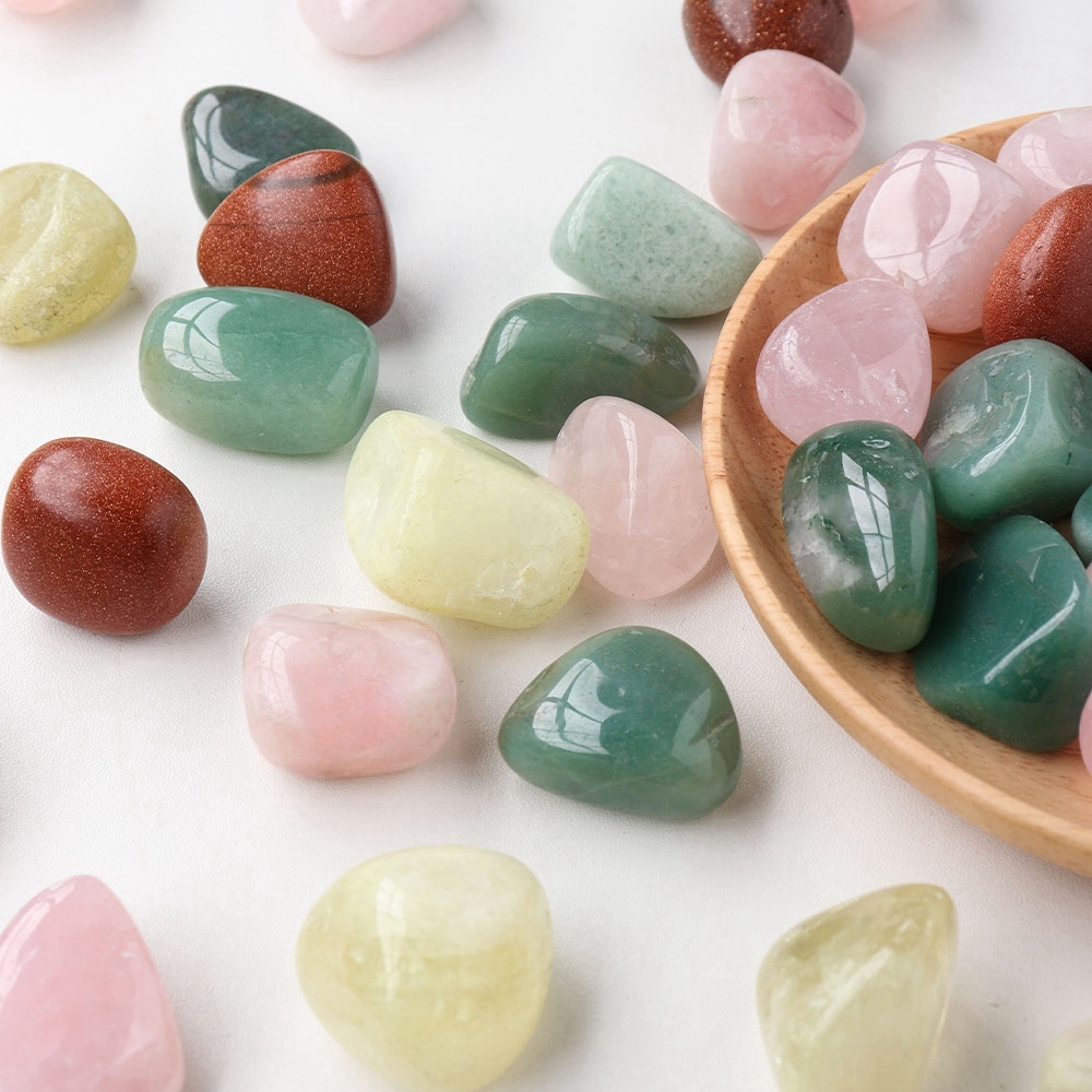 100g Natural crystal large particles polished 2-3cm crushed stone original stone diffuser aromatherapy stone rolling stone