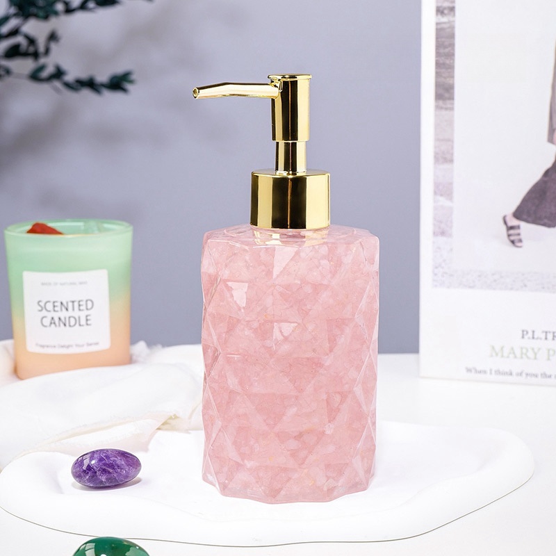 Natural crystal gravel cosmetics bottle creative press type lotion bottle hand soap shower gel bottle