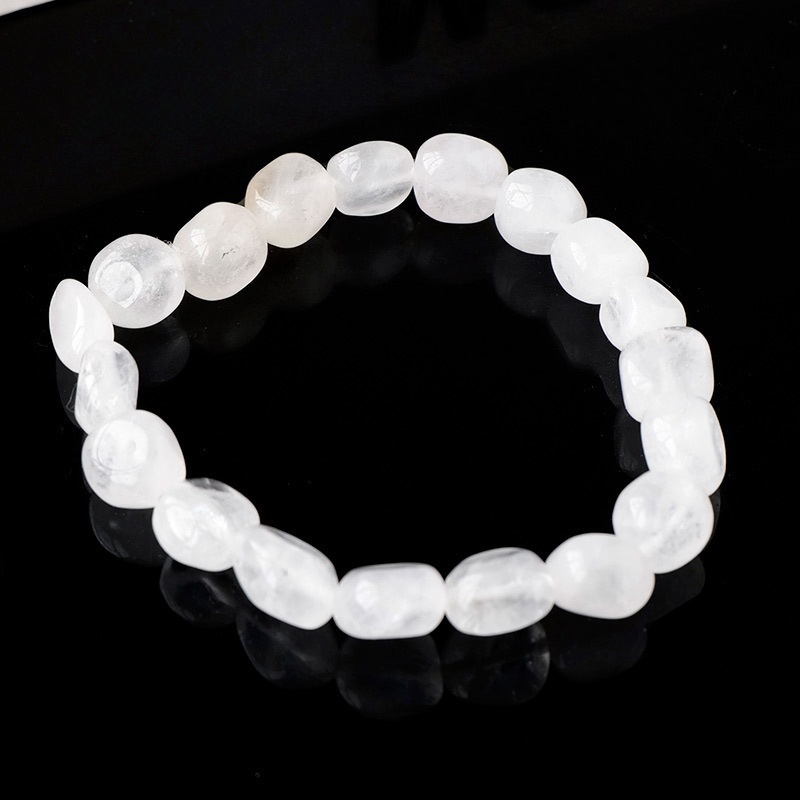 Natural crystal large grain gravel rolling stone bracelet irregular shaped jade agate bracelet