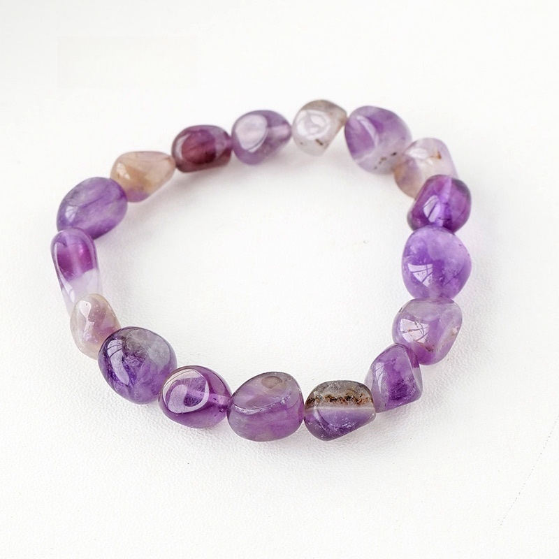Natural crystal large grain gravel rolling stone bracelet irregular shaped jade agate bracelet