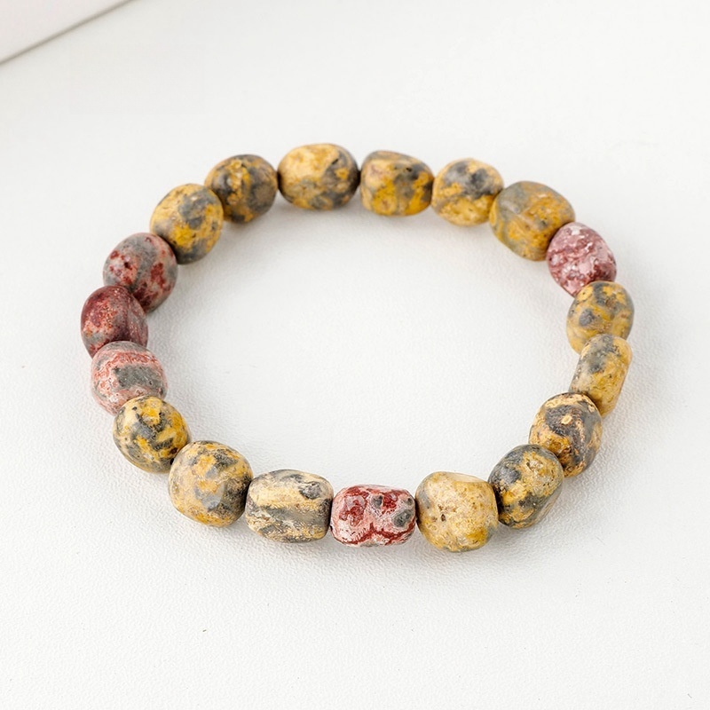 Natural crystal large grain gravel rolling stone bracelet irregular shaped jade agate bracelet
