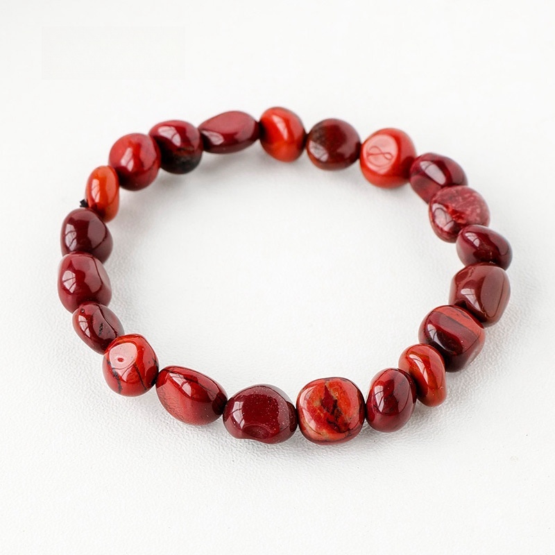 Natural crystal large grain gravel rolling stone bracelet irregular shaped jade agate bracelet