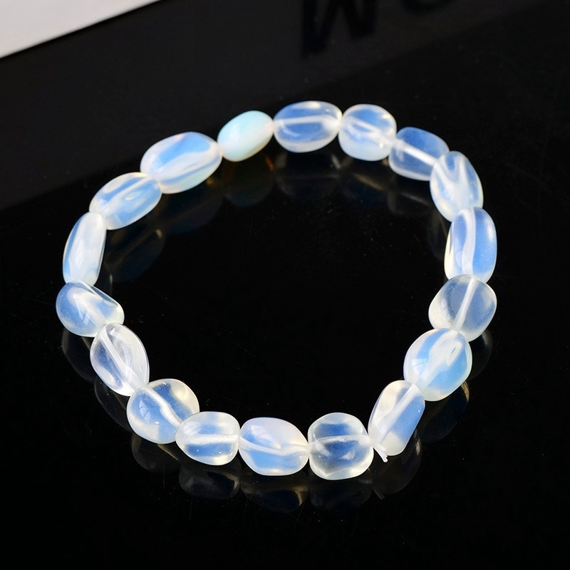 Natural crystal large grain gravel rolling stone bracelet irregular shaped jade agate bracelet