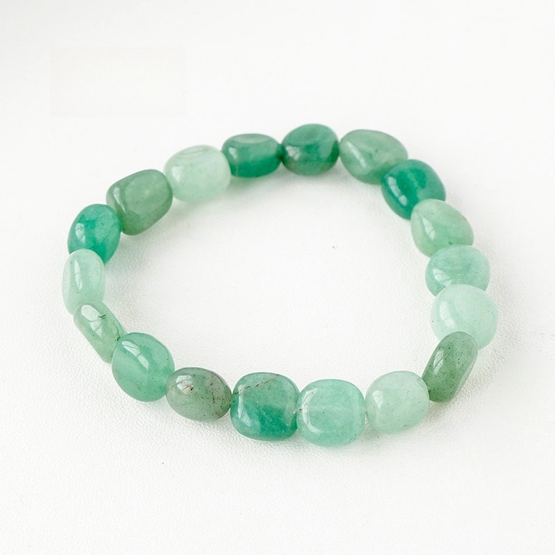 Natural crystal large grain gravel rolling stone bracelet irregular shaped jade agate bracelet