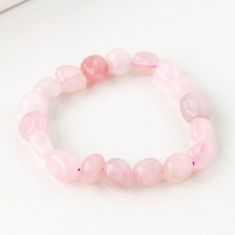 Natural crystal large grain gravel rolling stone bracelet irregular shaped jade agate bracelet