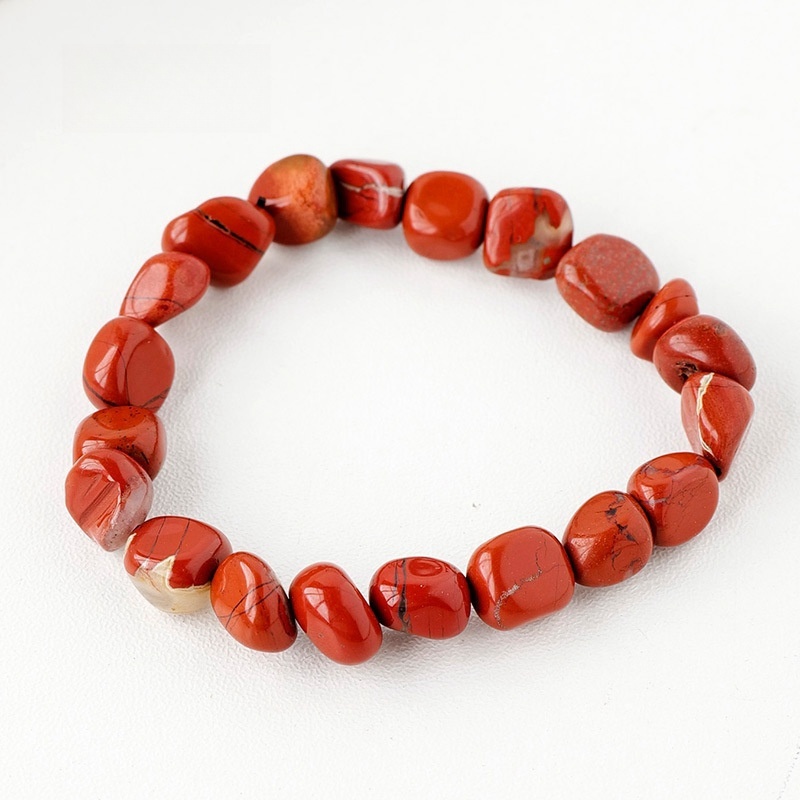 Natural crystal large grain gravel rolling stone bracelet irregular shaped jade agate bracelet