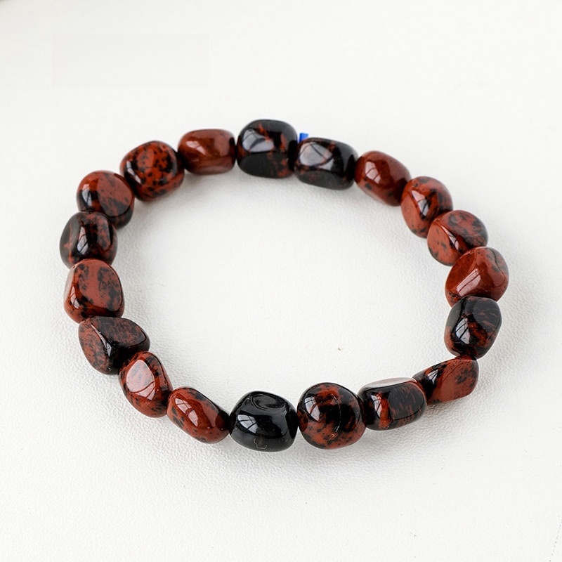Natural crystal large grain gravel rolling stone bracelet irregular shaped jade agate bracelet