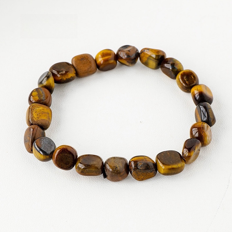 Natural crystal large grain gravel rolling stone bracelet irregular shaped jade agate bracelet
