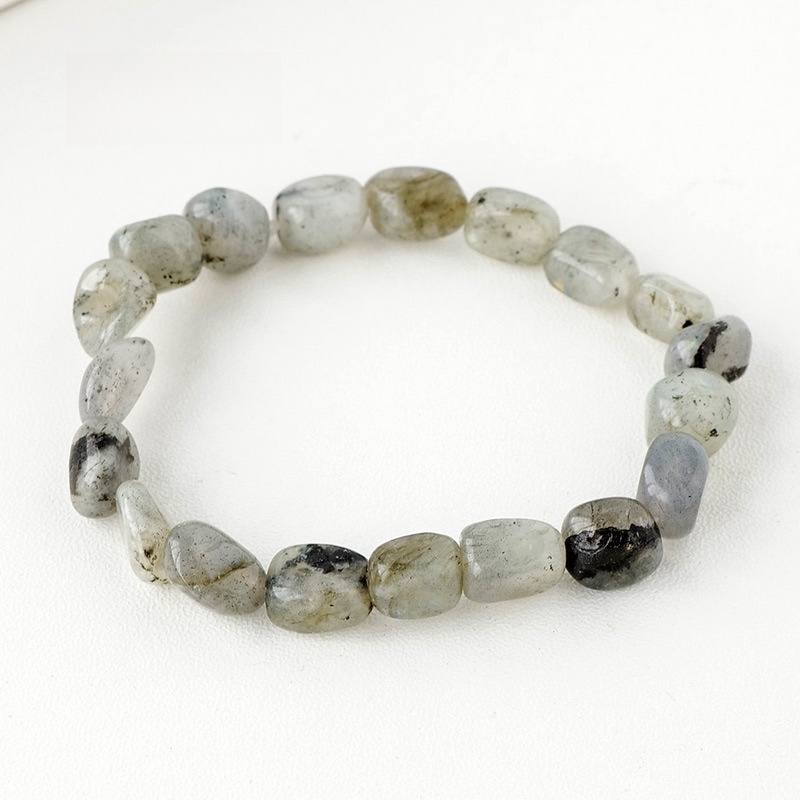 Natural crystal large grain gravel rolling stone bracelet irregular shaped jade agate bracelet