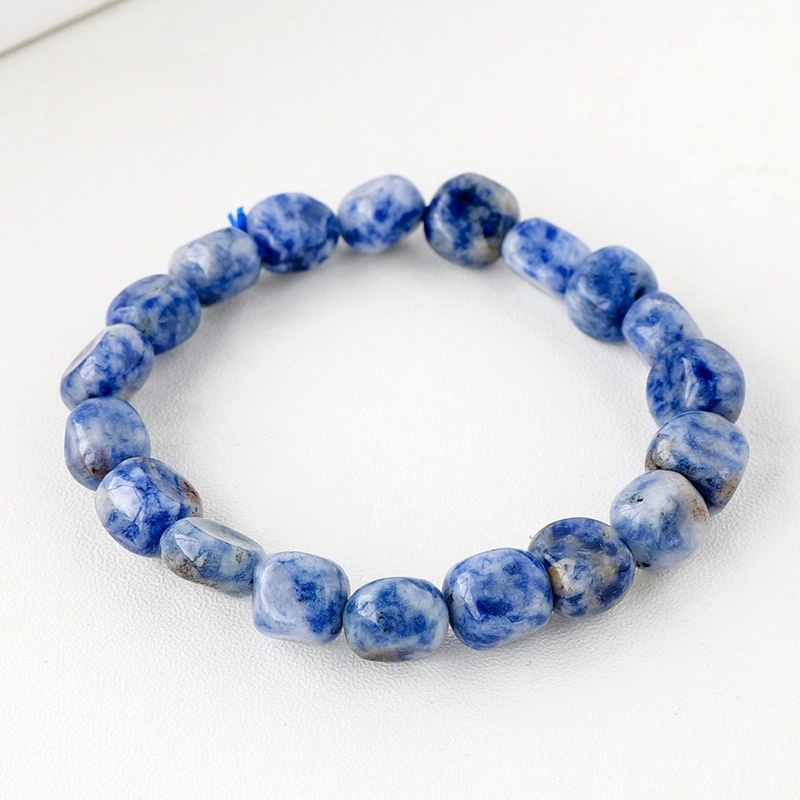 Natural crystal large grain gravel rolling stone bracelet irregular shaped jade agate bracelet