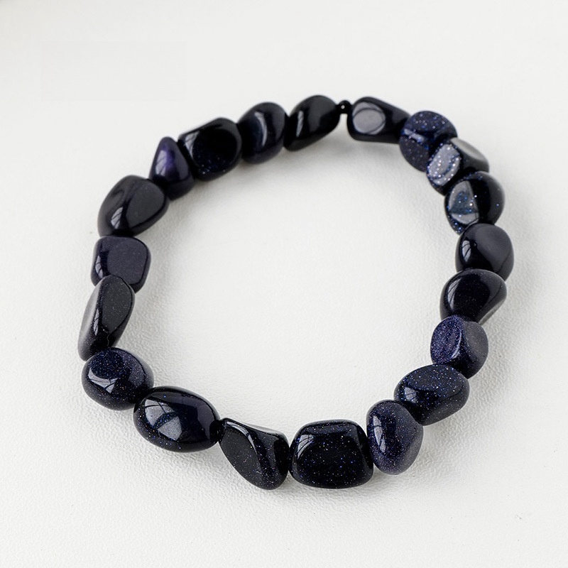 Natural crystal large grain gravel rolling stone bracelet irregular shaped jade agate bracelet