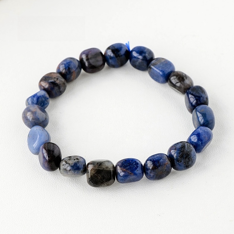 Natural crystal large grain gravel rolling stone bracelet irregular shaped jade agate bracelet